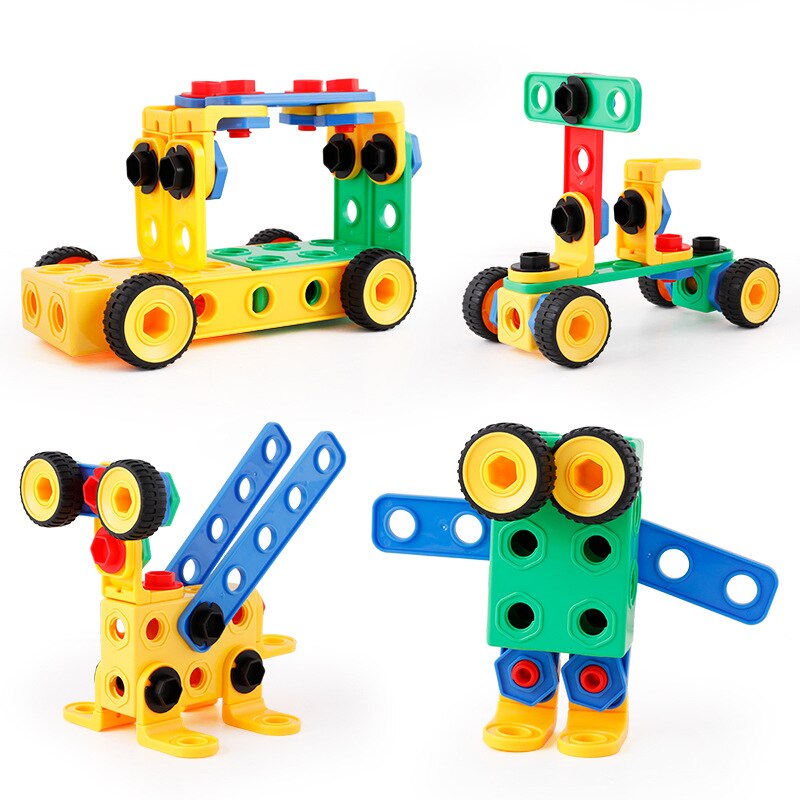 Criativo diy porca combinação desmontagem toolbox bebê hands-on parafuso montagem multi-função ferramenta de reparo menino brinquedos educativos