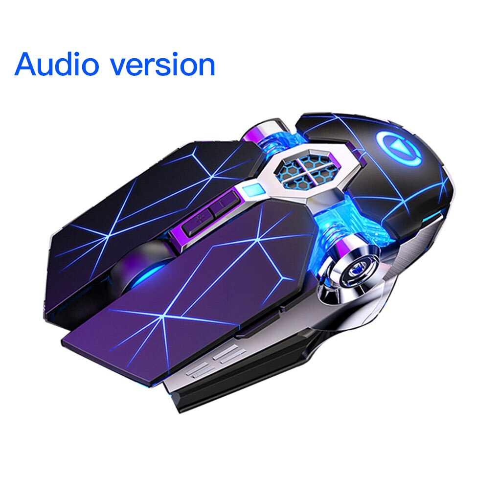 Wired Gaming Mouse Mechanical Sensitive Silent Mouse Backlit 3200DPI Adjust Computer Mice Laptop USB Cable Mouse: Black Voiced