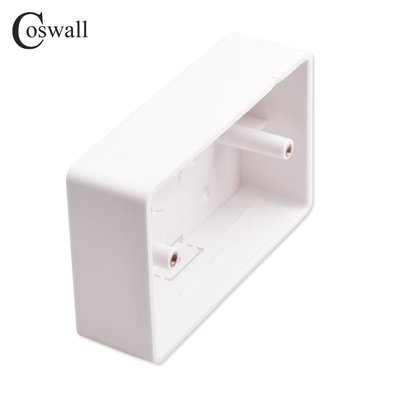 Coswall External Mounting Box 117mm*72mm*33mm for 118*72mm Standard Switch and Socket Apply For Any Position of Wall Surface