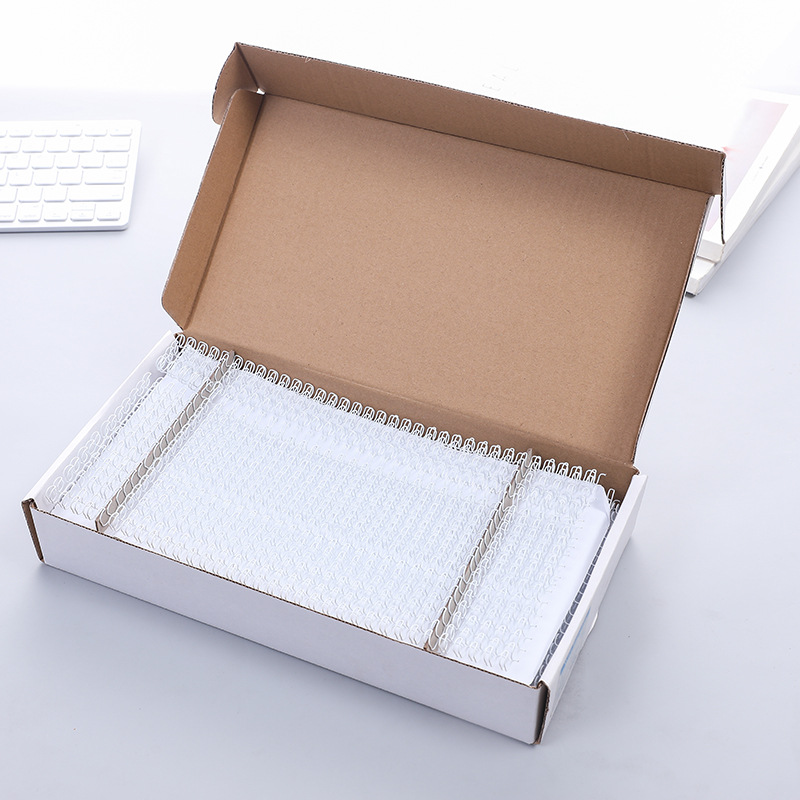 50/100PCS/LOT A4 3:1/2:1 Pitch 6.4-38.1mm OY Double coil White double loop wire Calendar binding comb Binding wire rings