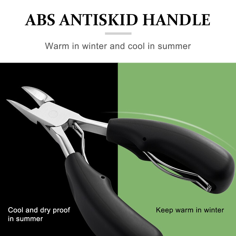 Pinzas para cortar las uñas de los dedos, fórceps para cortar las cutículas, instrumentos de cuidado de los pies para manicura y pedicura