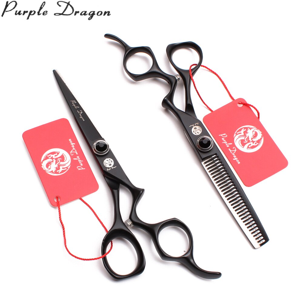 5.5" 6.0" Purple Dragon 440C Straight Scissors Thinninng Shears Animal Shears Pets Scissors Dogs Grooming Kit Z9016