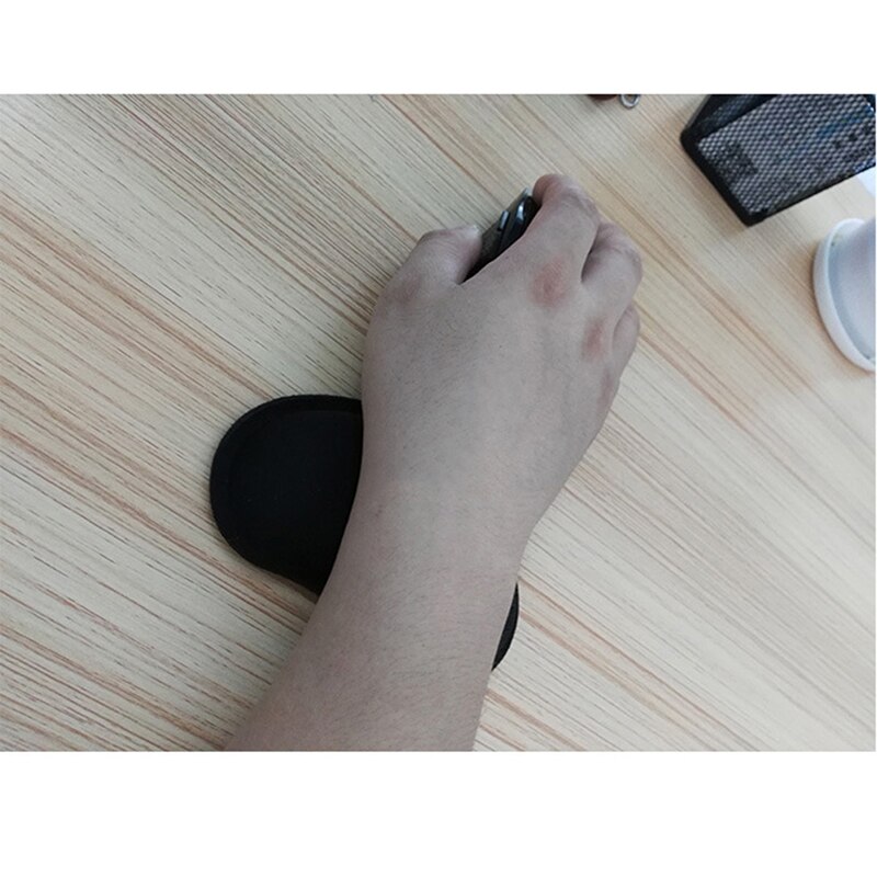 135*80*25mm Memory Foam Mouse Pillow Wrist Rest Mouse Pad Wireless Massage Mat Keyboard Black