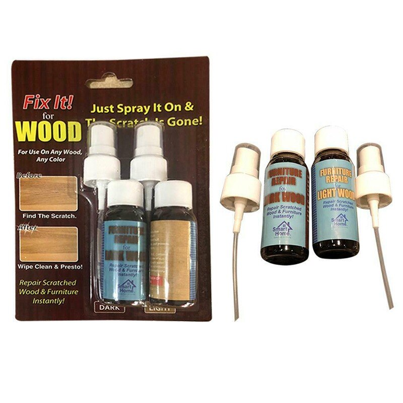 Wood Furniture Floor Scratch Fast Remover Repair Paint Refinishing Paste Repair Spray