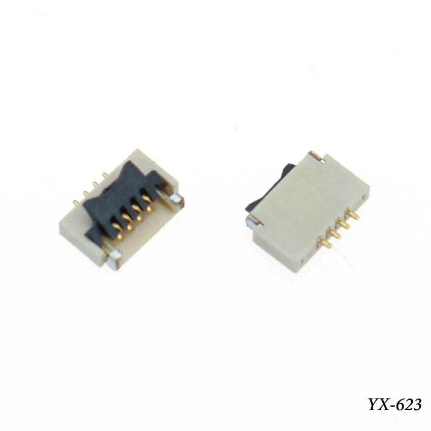 Yuxi 2 stk reservedeler for nintend switch ns joy con pcb board flex kabel kontakt socket klips reservedeler: G