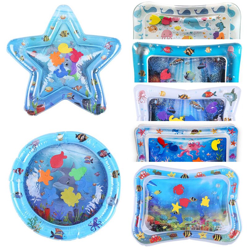 Baby Kids Water Spelen Mat Opblaasbare Thicken Pvc Baby Tummy Tijd Playmat Peuter Leuke Activiteit Spelen Centrum Water Mat Voor baby 'S