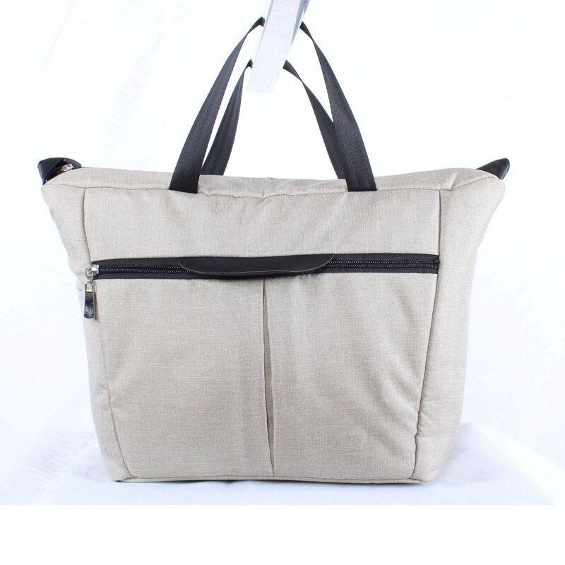 Sac à langer pour poussette de bébé, sac à couches multicolore de voyage pour Doona grande capacité, sac de maternité à la pour maman: Beige