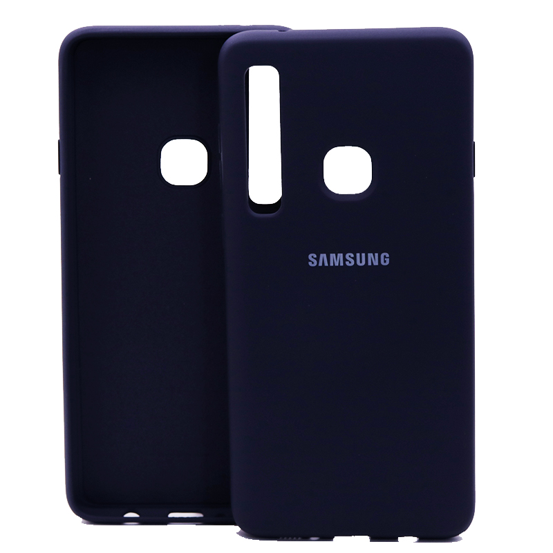 Dla Samsung A9 2018 przypadku cukierki kolor miękkiego silikonu zderzak przypadki na Samsung Galaxy A9 2018 przypadku telefonu dla Samsung A9 2018 okładka: Midnight blue