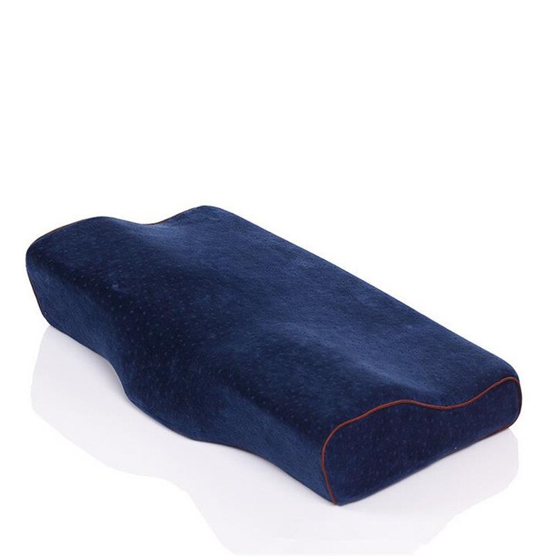 1PC Memory Foam Pillow Neck Protection Slow Rebound Memory Foam Butterfly Shaped Pillow Health Cervical Neck 20#: A