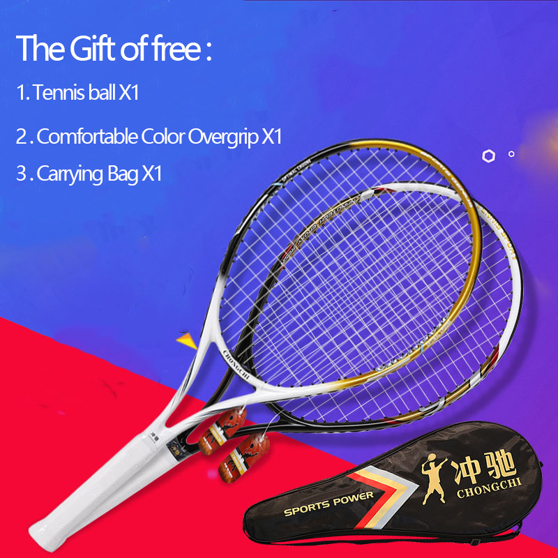 Raquete de tênis profissional de fibra carbono com saco de corda raquete treinamento pickleball padel raquetes esportes para homens