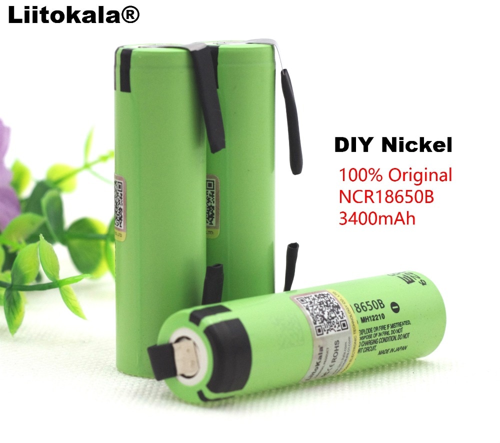 Liitokala 100% Originele NCR18650B 3.7V 3400Mah 18650 Lithium Oplaadbare Batterij Diy Nikkel Vel Batterijen
