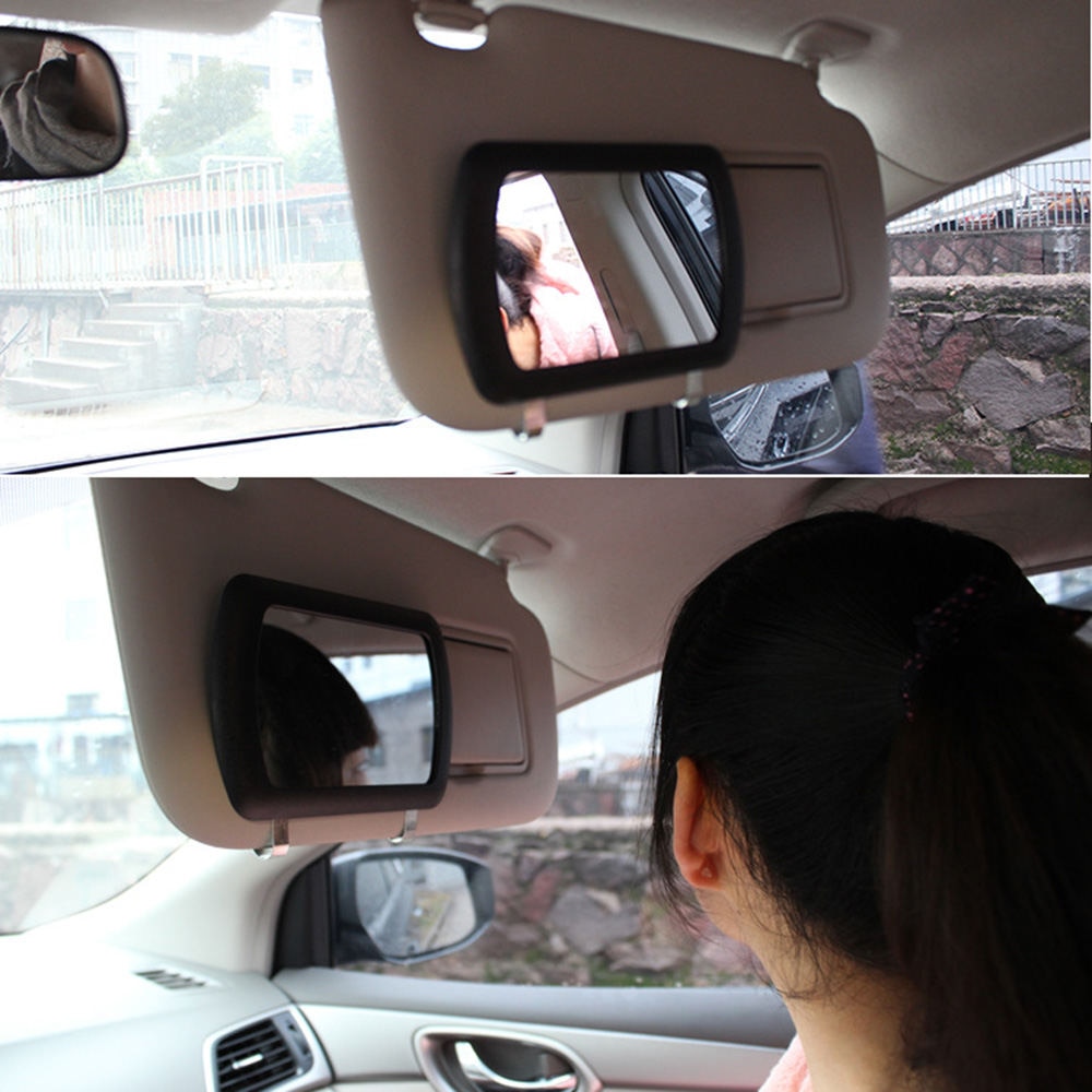Parasol con Clip para coche, espejo de tocador, sombra solar, espejo cosmético, parasol para coche espejo para visera