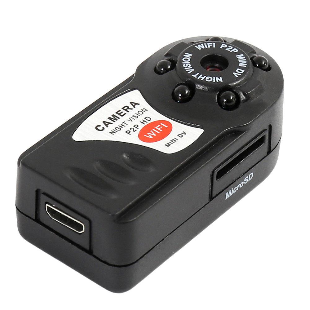 EVKVO Q7 Mini caméra WIFI 1080P HD sans fil DV DVR IR Vision nocturne caméra enregistreur de vidéosurveillance de sécurité: Only Camera