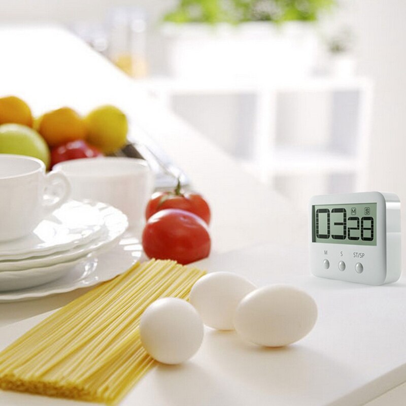 Kitchen Timer,Digital Kitchen Timer Magnetic Countdown Stopwatch Timer with Loud Alarm, Big Digit, Back Stand, Hanging Hole for