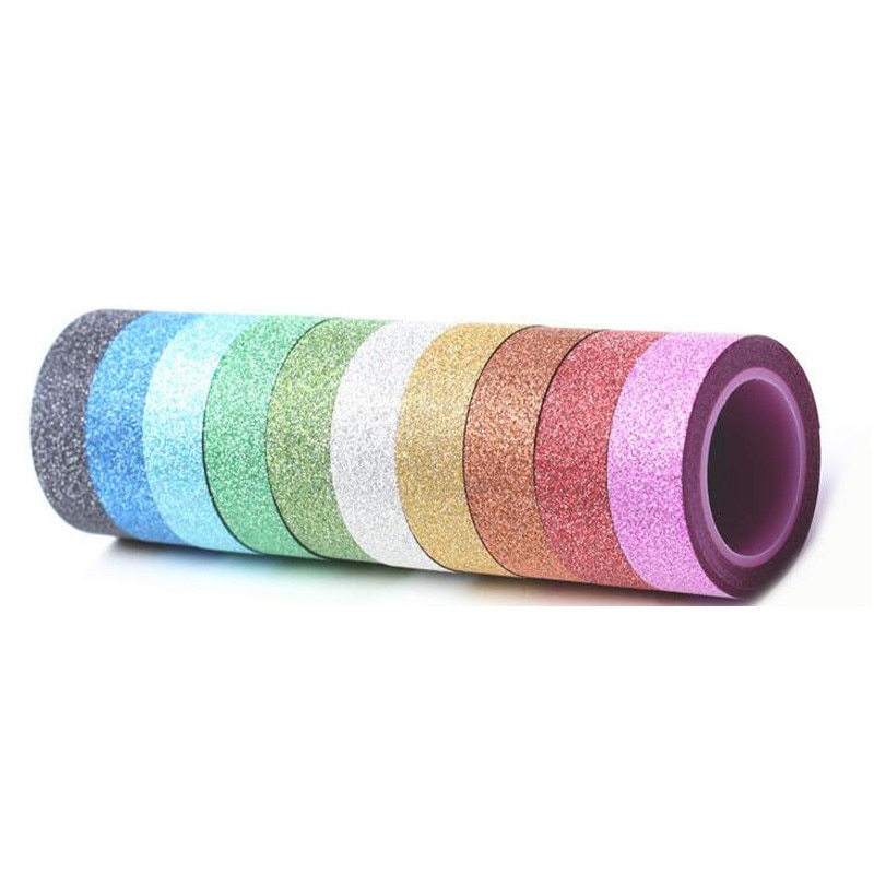 5pcs 5m Colorful Gymnastic Ribbon Rhythmic Decoration Holographic Glitter Tape Ring Stick Plastic Accessory Gym Dancer Equipment