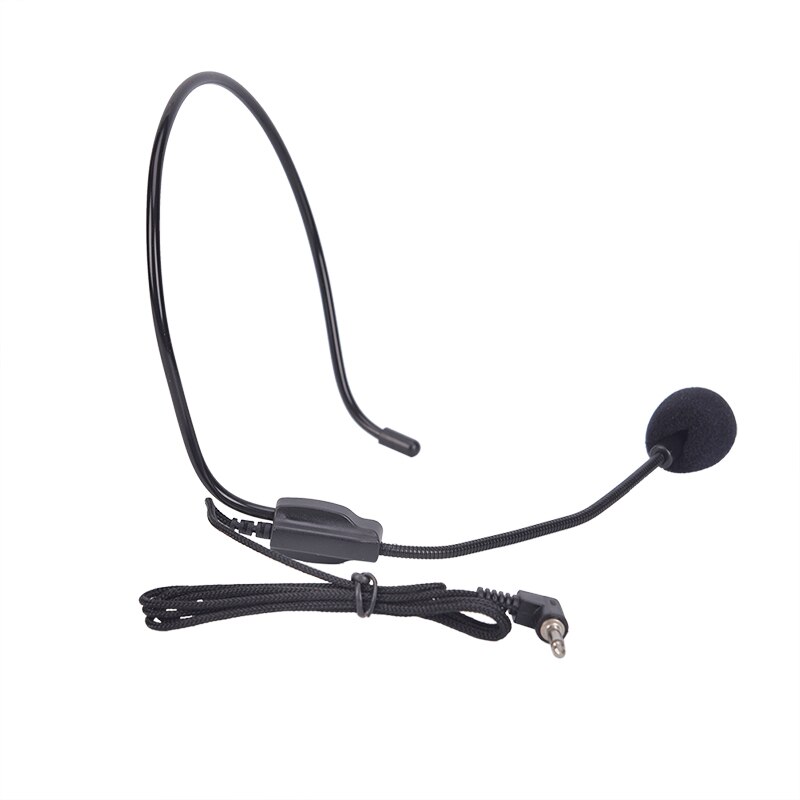Tragbare Headset Mikrofon Wired 3,5mm moving coil kopfhörer dynamische Jack Mic Für Lautsprecher Tour Guide Lehre Vortrag