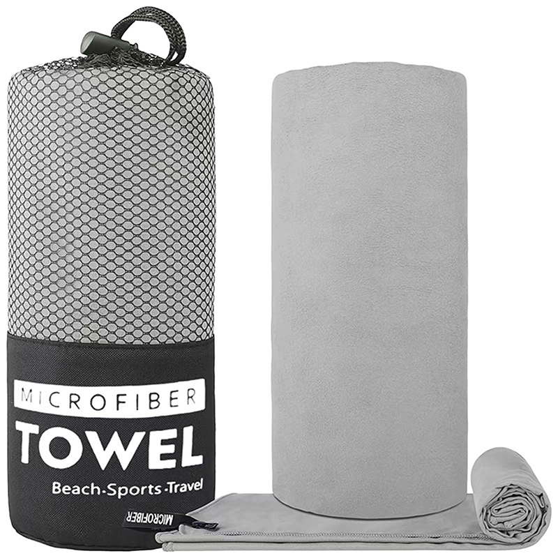 Sneldrogende sporthanddoek - 40x80CM, meerkleurig, voor zwemmen, sportschool, fitness, kamperen, hardlopen, strand: groen