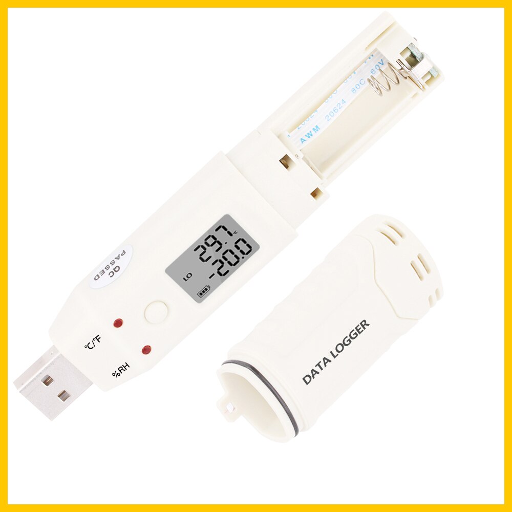 RZ Digital Humidity And Temperature Data Logger LCD display low power consumption temperature GM1365