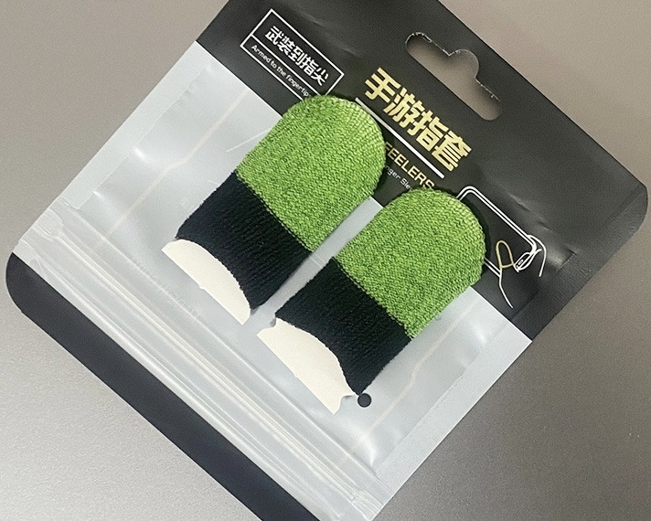 10 stücke Handy, Mobiltelefon Spielen Finger Ärmel Anti-Schweiß Finger Ärmel Für PUBG praktisch-Spiel Silber Faser Touchscreen Gamer Daumen schutz: Weiß