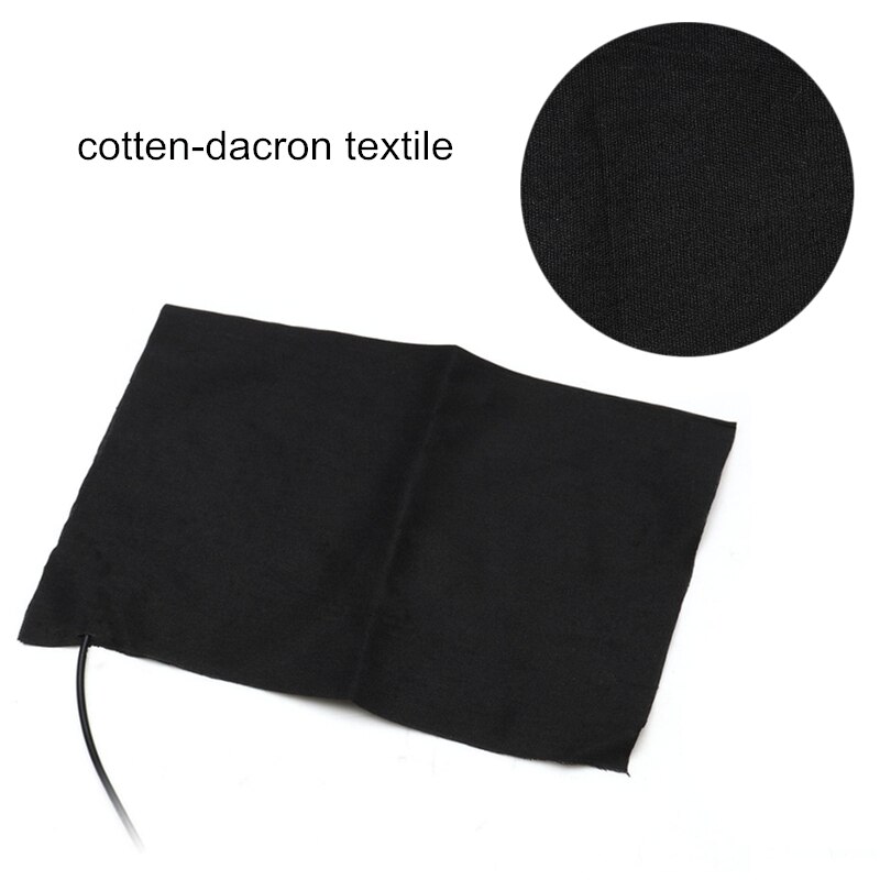 Usb Elektrische Verwarming Pad 5v 12v Met 3 Gear Verstelbare Temperatuur Snelle verwarming Koolstofvezel Warmer Pad Voor doek Vest Jas