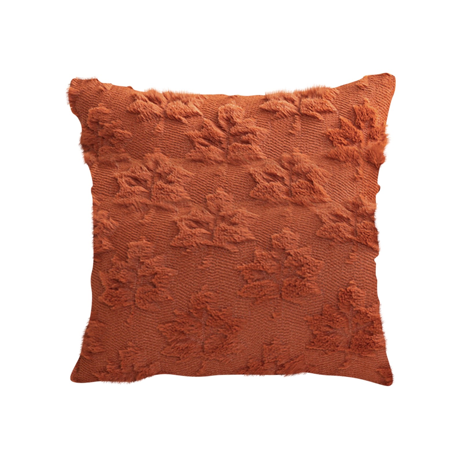 17.7x17.7inThanksgiving Pillow Maple Leaf Cover Solid Color Cushaw Embroidery Home Pillow Waist Cushion Cover Cojines Para Sofa: PURPLE