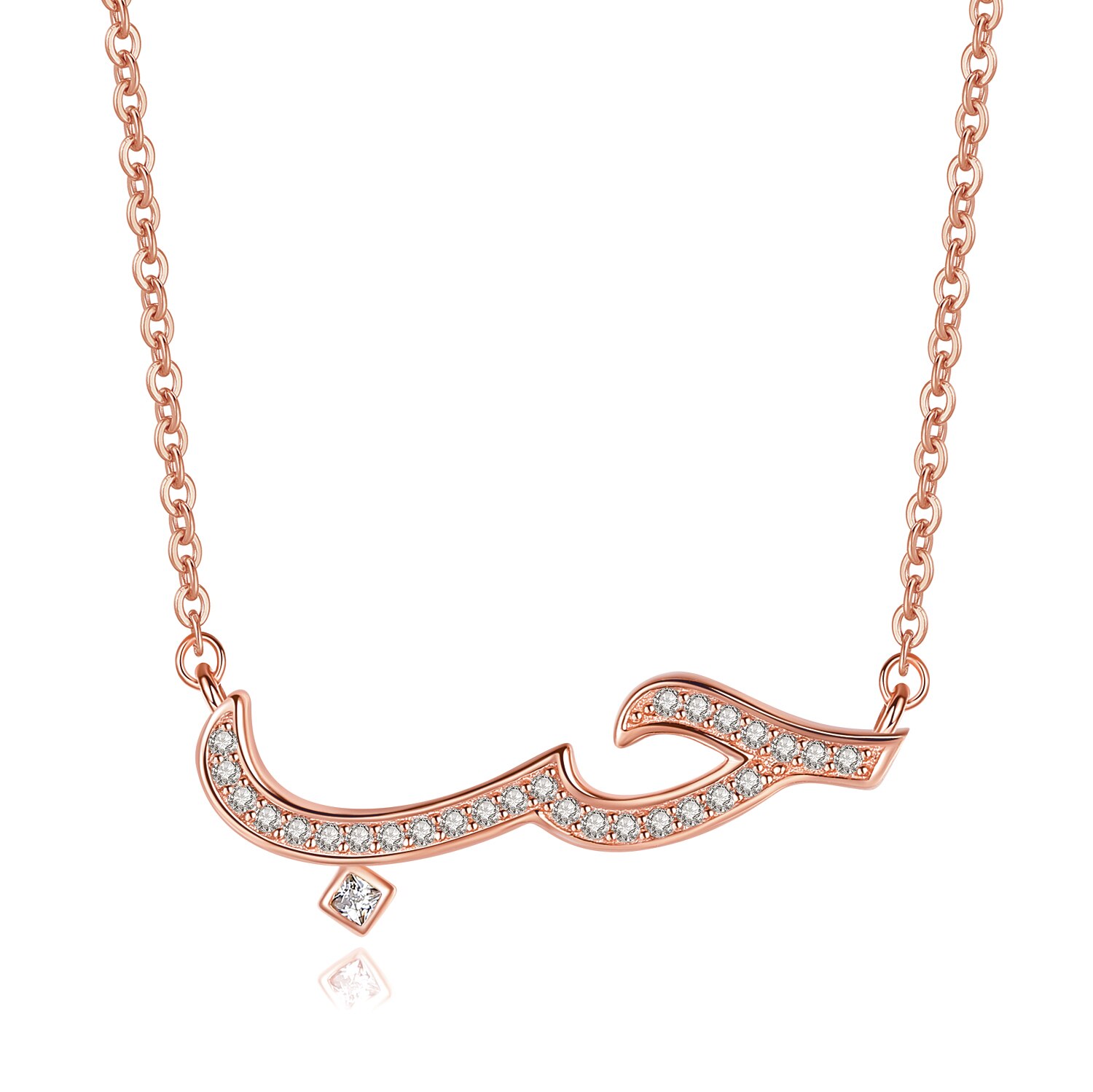 Tongzhe 925 Sterling Zilveren Ketting Voor Vrouwen Liefde Arabisch Vriendschap Cz Verklaring Hanger Ketting Engagement Sieraden: Style 6