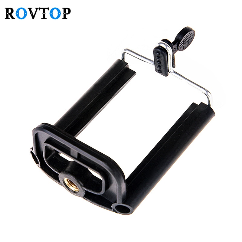 Rovtop universal mobiltelefon klipsholder kamera stativmonteringsadapter smartphone vedhæftet fil til iphone samsung xiaomi huawei  z2