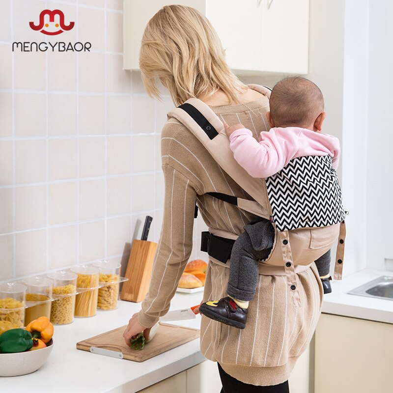 shopping Real Canguru Baby Wraps ergonómico portabebés mochilas Sling Wrap algodón bebé recién nacido correa de transporte para mamá