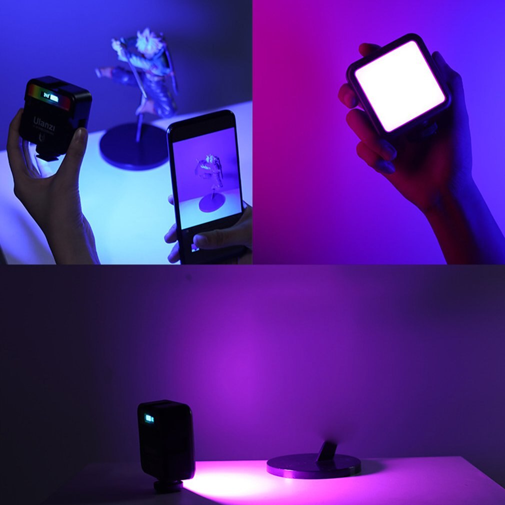 VL49 Mini RGB Video Light Lighting For Photography 2000Mah RGB LED Video Camera Light Vlog Fill Light Live