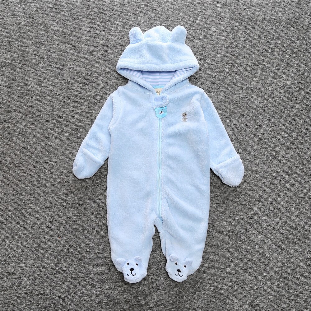 Herfst Winter Kerst Meisje Kleding Soft Fleece Een Stukken Jumpsuits Pyjama 0-24M Baby Jongens Kleding baby Footies