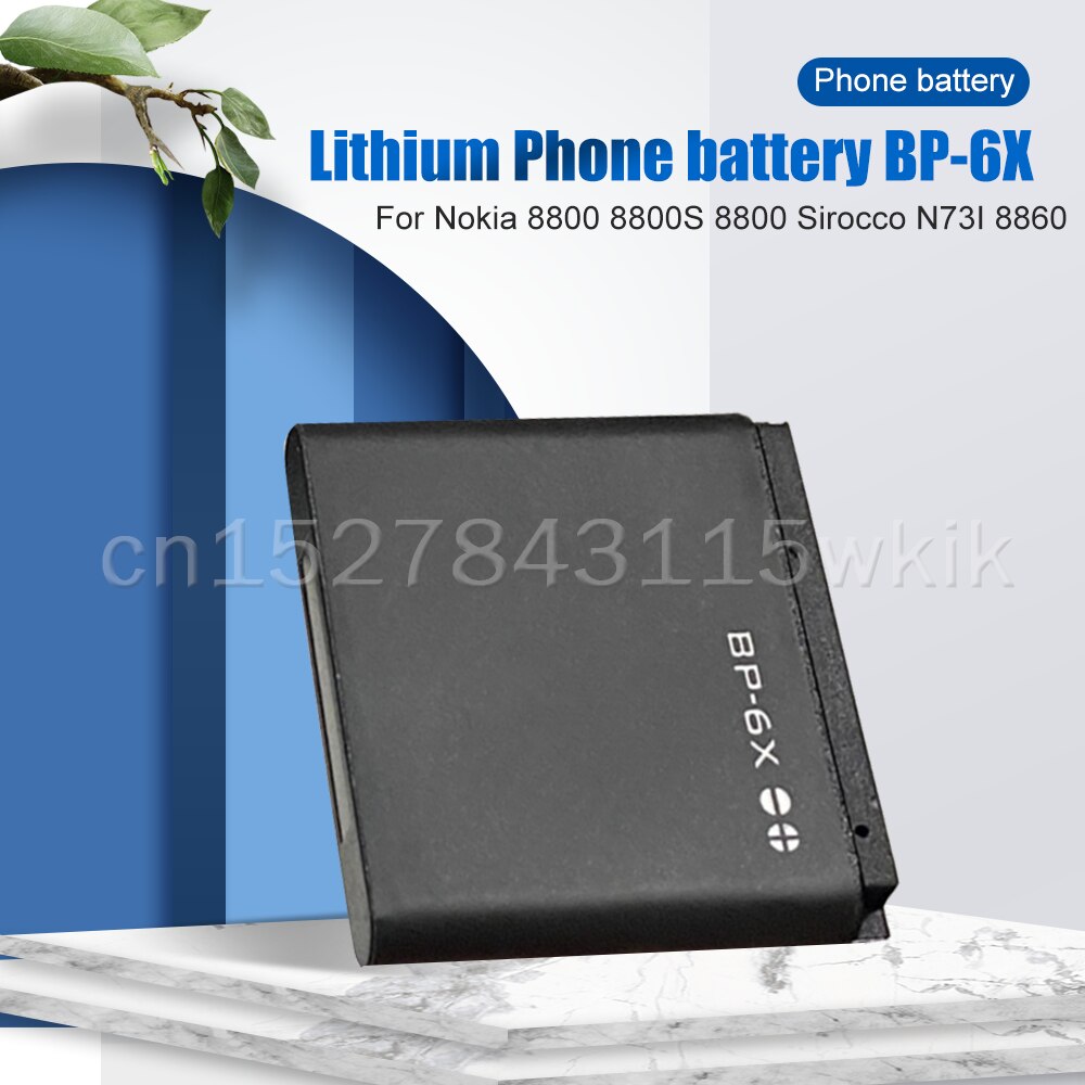 1-5 stk 3.7v 700 mah bp -6x bp 6x bp6x erstatnings telefon batteri til nokia 8800 8800s 8800 sirocco  n73i 8860 lithium batteri