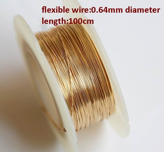 100 centimeter/lot Gold filled Draad multi-size snijden semi-rigide kralen wire sieraden maken DIY accessoires ib3152: 9