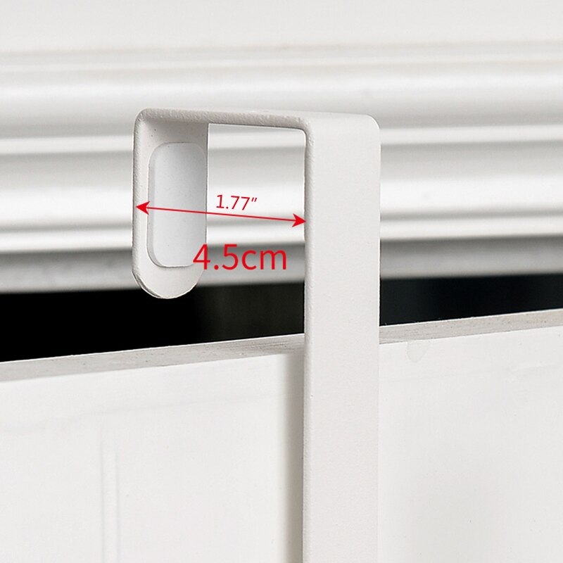 Gancho trasero para puerta, gancho de acero inoxidable, resistente al óxido, perforación de uñas Simple