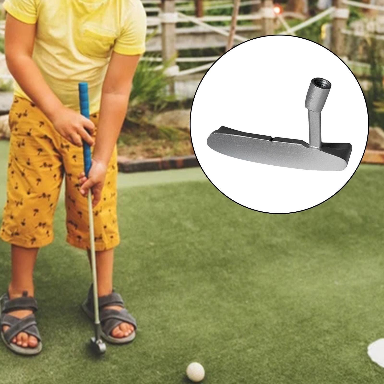 Zinklegering Golf Praktijk Putter Hoofd Golfclubs Onderdelen Zilver Vervanging Enkelzijdige Rechtshandig Voor Unisex Outdoor Kinderen