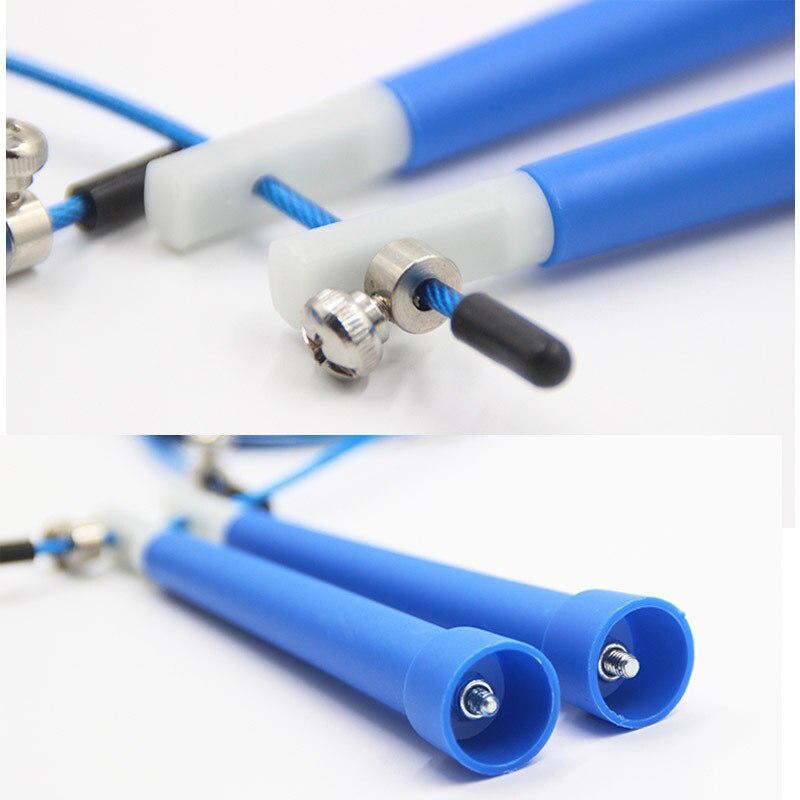 Adjustable Speed Jump Rope Steel Wire Skipping Skip Fitness Crossfit Exercise Workout 3 Meters Home Gym And Exercise Equipment
