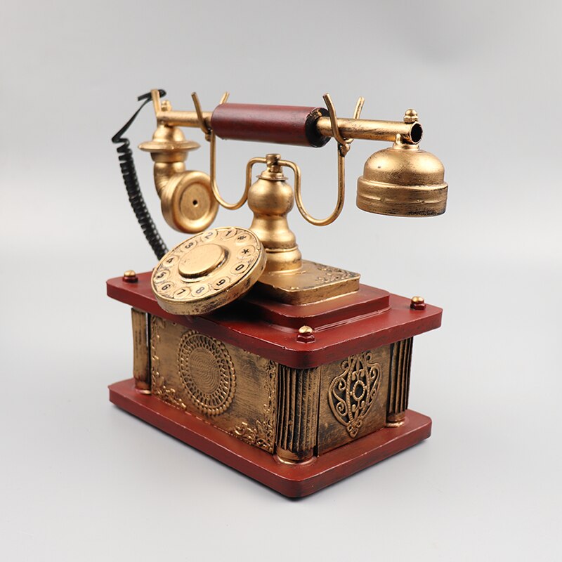 Creativiteit Telefoon Vaste Model Ornament Artcraft Collection Retro Decor Office Kamer Huis Bar Club Pub Decoratie
