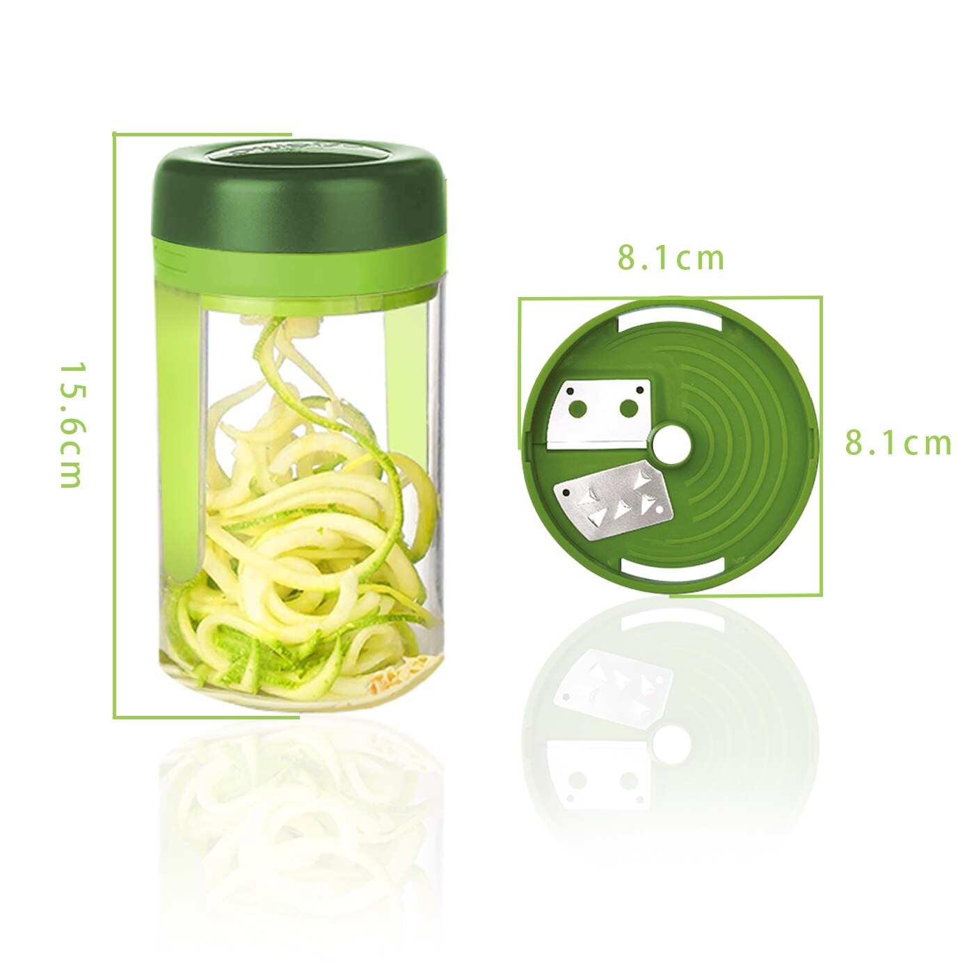 Groentesnijder Handheld Spiraal/Spiraalsnijder Complete Bundle Spiralizer Groentesnijder Schiller Voor Koolhydraatarme Wortel courgette/Keuken Gadget