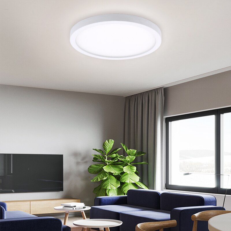 Karwen ledet taklys panel lys overflatemontert 6w 9w 13w 18w 24w ac 85-265v lampada ledet lampe innendørs moderne lys