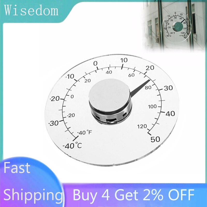 Waterproof Thermometer Temperature Meter for Outdoor Window Garden Greenhouse Mini Pointer Temperature Meter