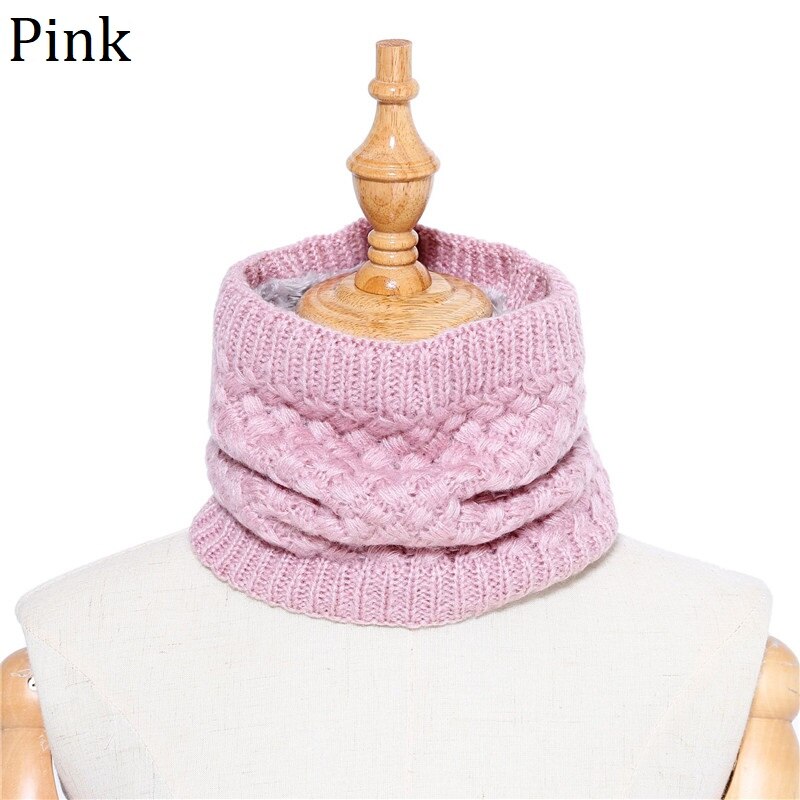Chauffe-col écharpe en tricot pour femme | Écharpe hiver pour femme, tricoté, enfant, femme, col anneau, châles, Tube enveloppe, écharpes pour femme: Pink