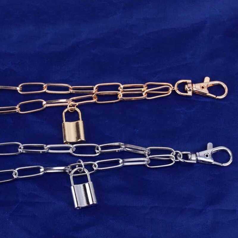 Ahiller Heavy-Duty Portemonneeketting & Broekketting, Stoere Biker Sleutelketting met Diefstalwerende Vergrendeling, Duurzaam RVS voor Jeans & Accessoires (Grijs-BK-2P