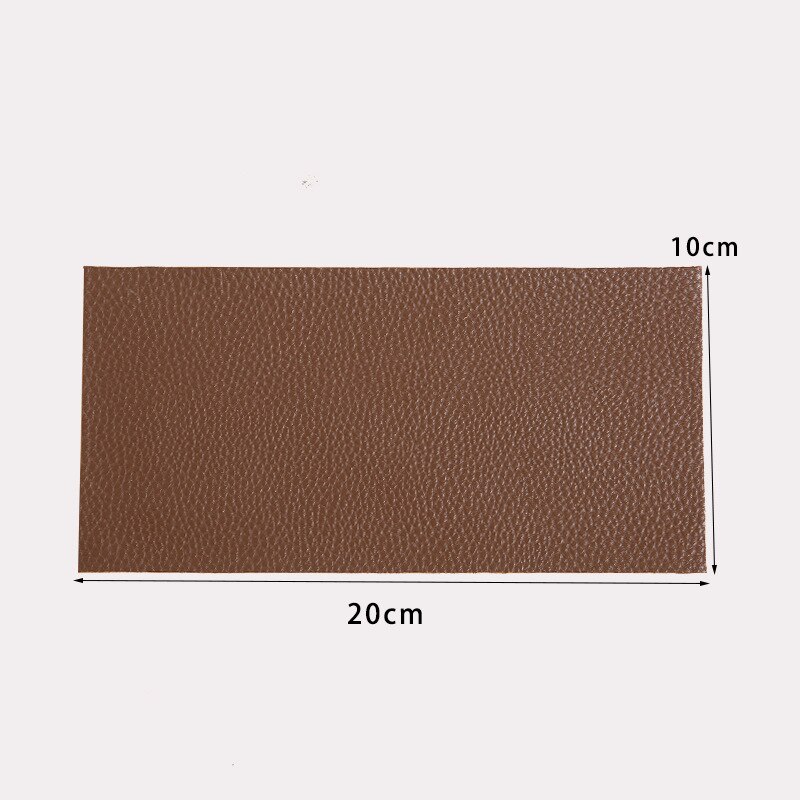 10X20Cm Zelfklevende Stick-On Geen Strijken Sofa Repareren Leer Pu Stof Stickers Patches Plakboek Stof badges: Dull
