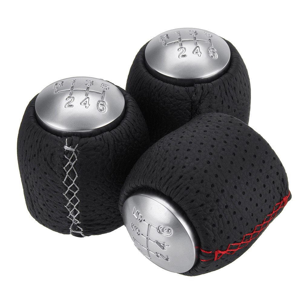 6 Gear Shift Knob Leather + Hood for Alfa Romeo 159 (05-11) Brera Spider M8617
