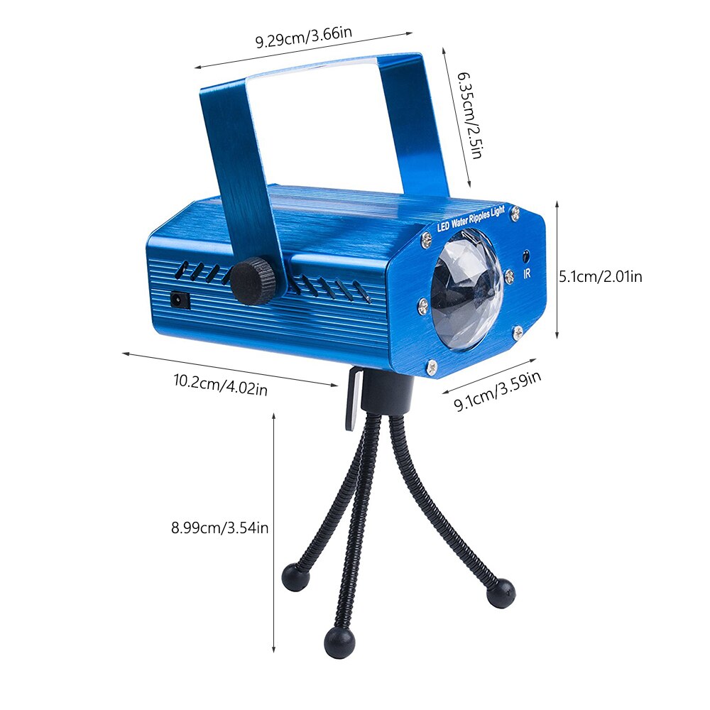1 st rgb led vatten rippel projektor scenbelysning för party club dj disco ljus scen effekt lampa kommersiellt ljus