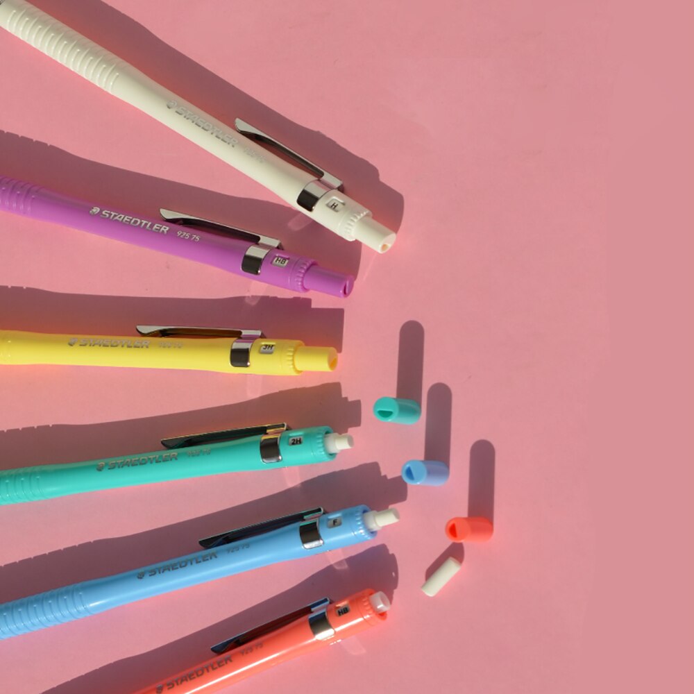 Staedtler farve automatisk blyant 1 stk 925 75 lav tyngdepunkt tegning pen 0.5mm studenter stang aktivitet blyant maleri værktøj