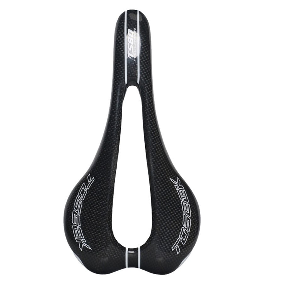 TOSEEK Volle carbon faser Fahrrad MTB rennrad sättel hohl mountainbike sattel sitzkissen bequeme Ultra licht 124g: TS80  Matte