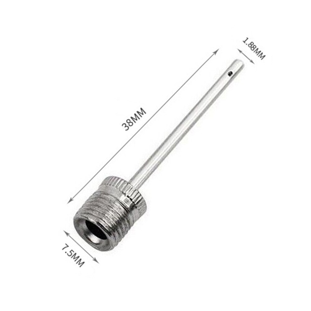 3pcs Metal Inflatable Pump Needle Stainless Steel Inflatable Needle for Football Soccer Basketball Volleyball Air Valve Adaptors