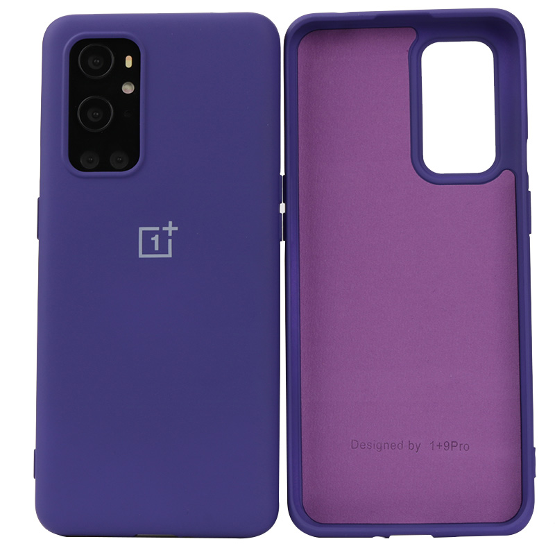 Oneplus 9 9pro flüssigkeit silikon fall für oneplus 9pro original schlank weiche rückseitige abdeckung one plus 9 9 pro silikon fall: For Oneplus 9 pro / Purple