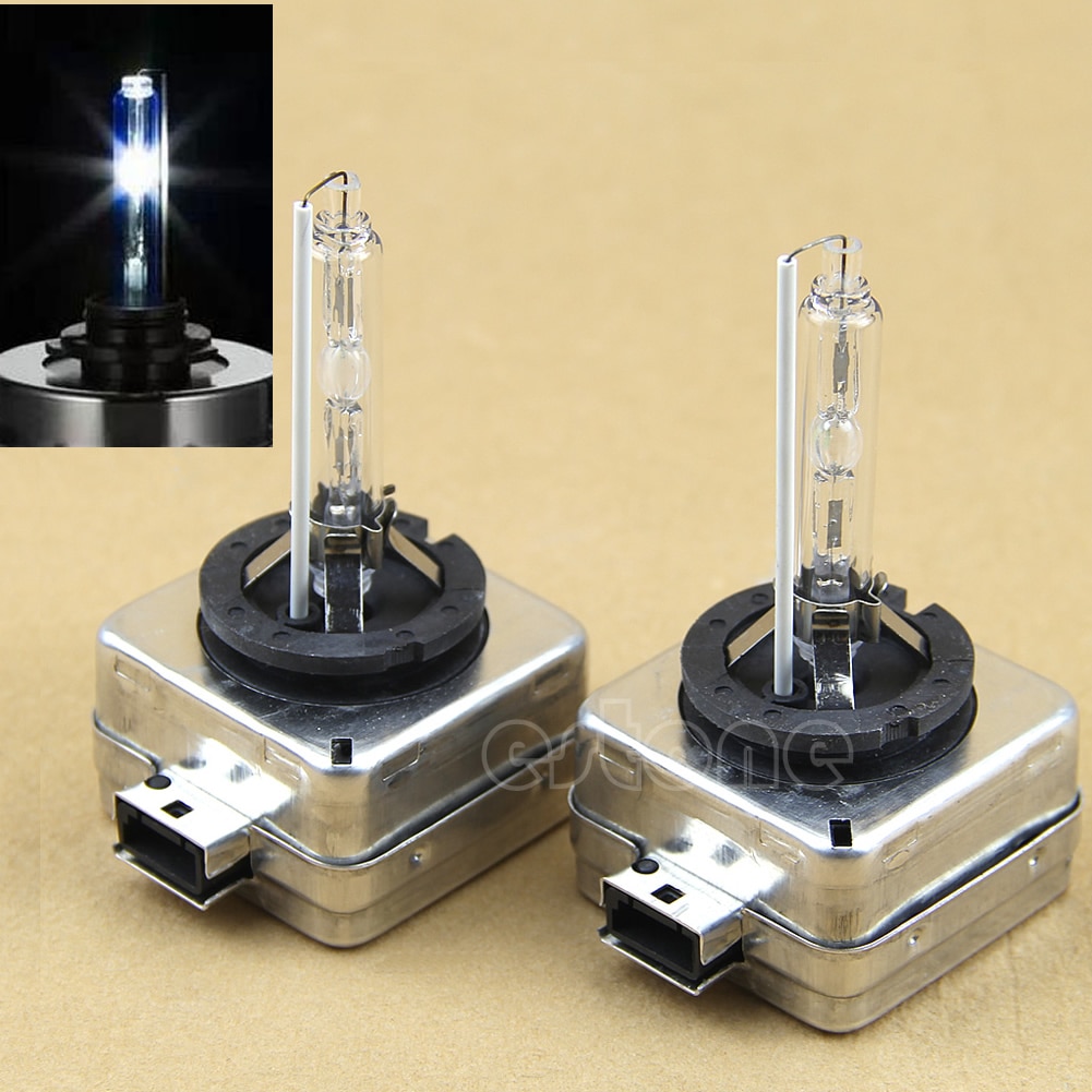 2pcs Waterproof 35W 6000K Car Auto D1S Front Light Headlight HID Xenon Bulb E7CA