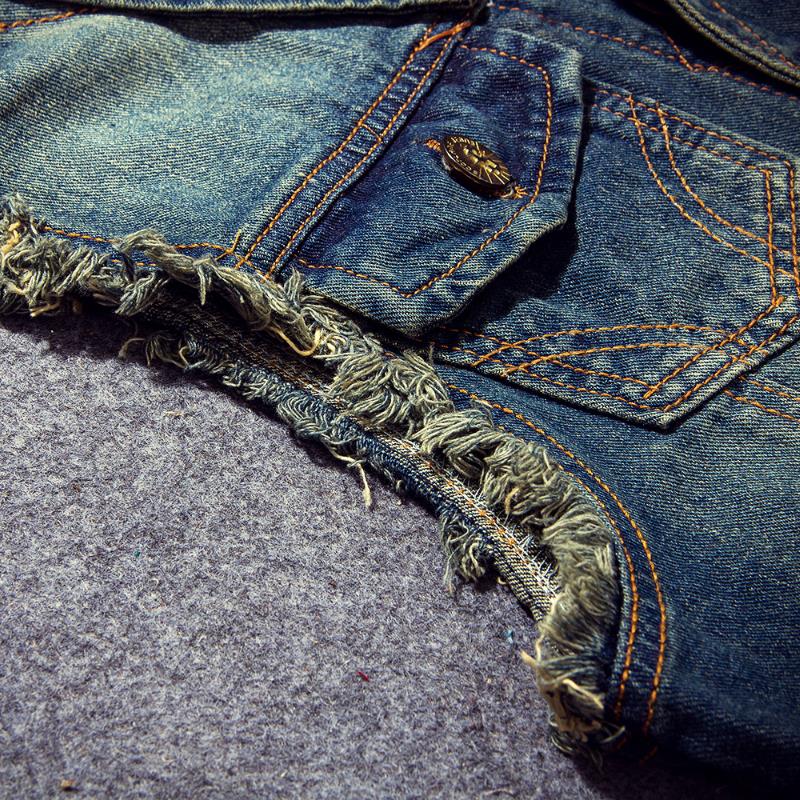 Brand Sleeveless Jacket Male Tank Plus Size Men's Denim Vest Hip Hop Jean Coats Waistcoat Men Cowboy Ripped Jean Jacket 6XL